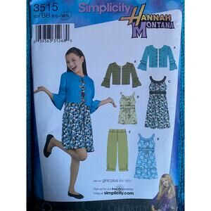 Simplicity sewing pattern  3515 Girls dress top pants